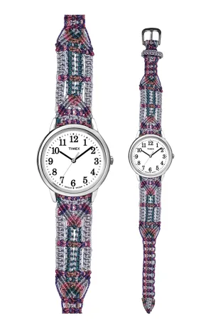 106PB - Wide with Timex Silver Easy Reader Watch