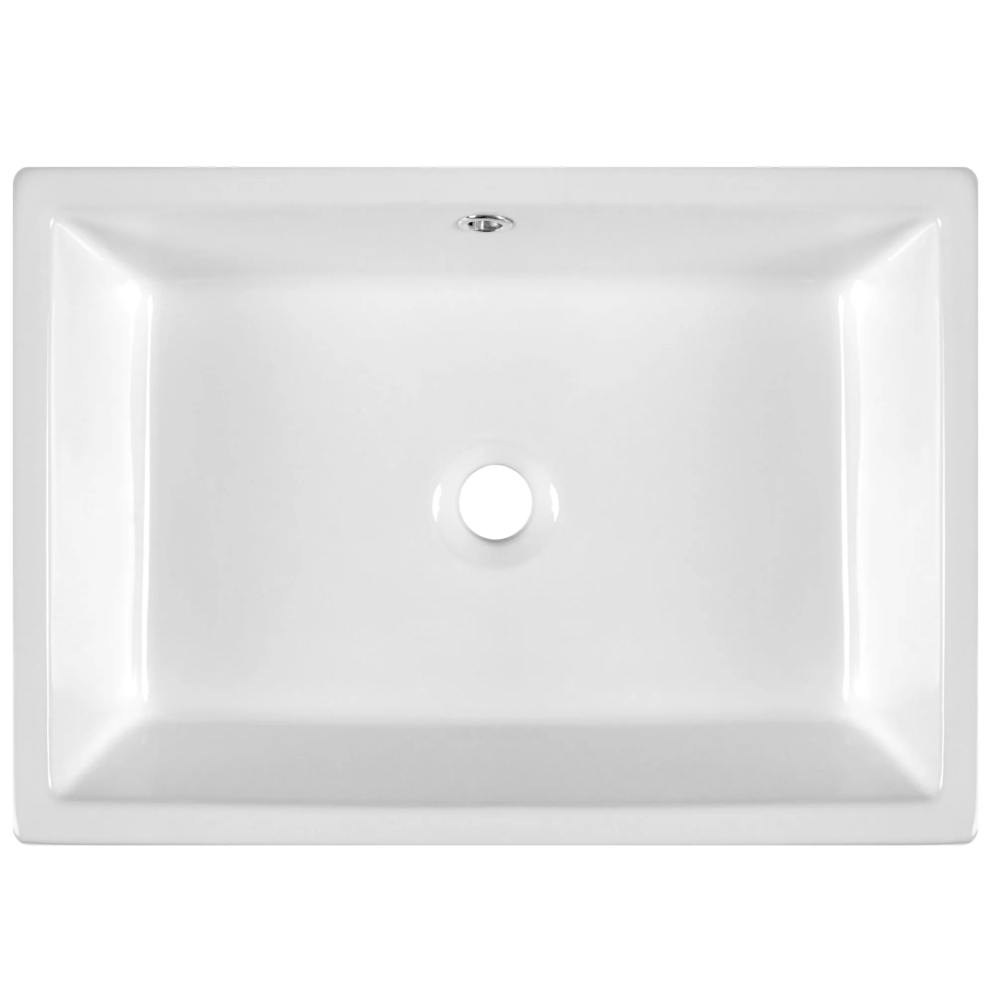 20" x 14" Rectangle Vessel Bathroom Sink, Seamless Design