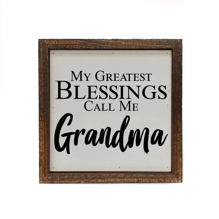 6 x 6 Wooden Sign