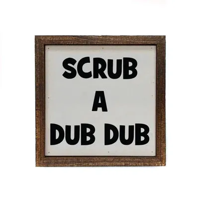 6 x 6 Wooden Sign