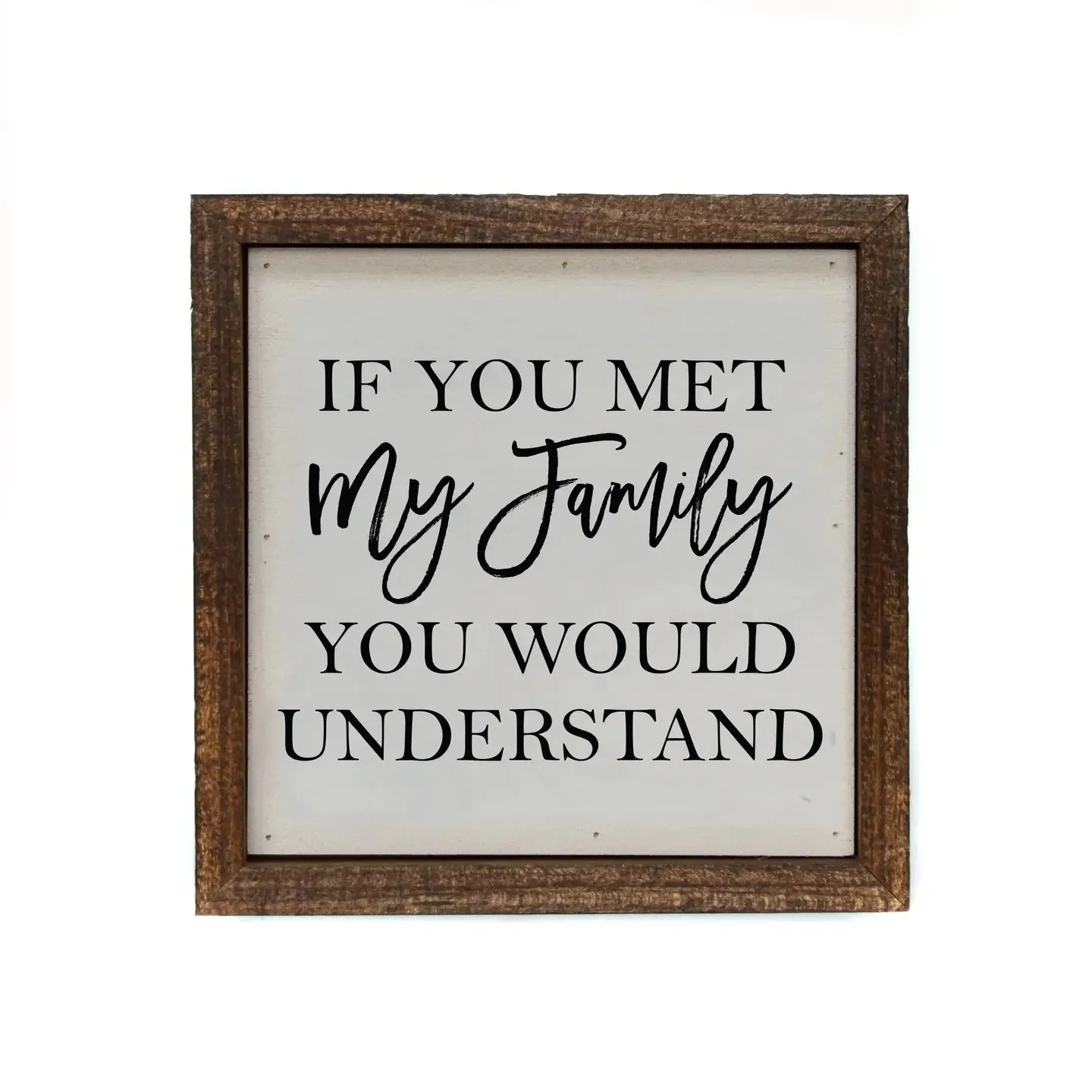 6 x 6 Wooden Sign