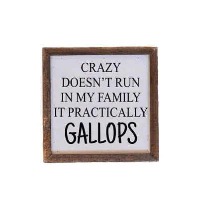 6 x 6 Wooden Sign