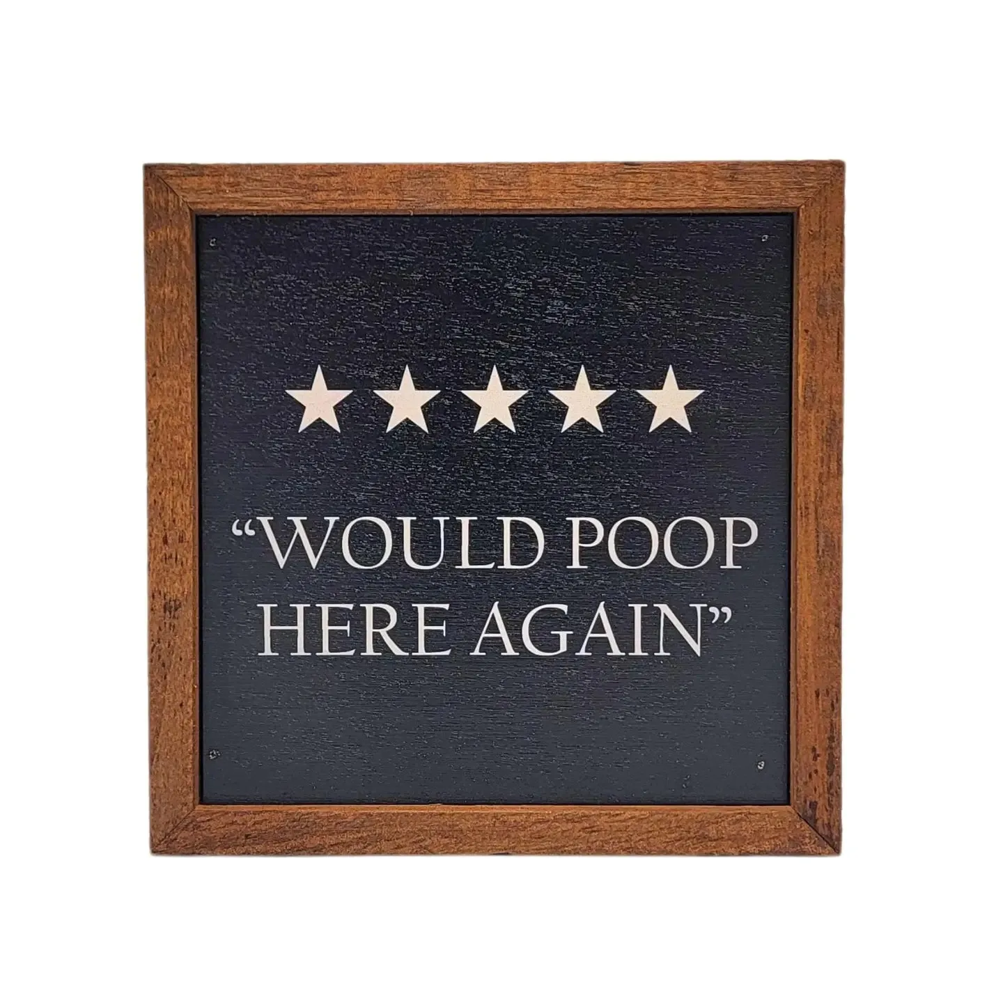 6 x 6 Wooden Sign
