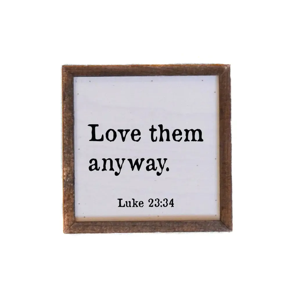 6 x 6 Wooden Sign