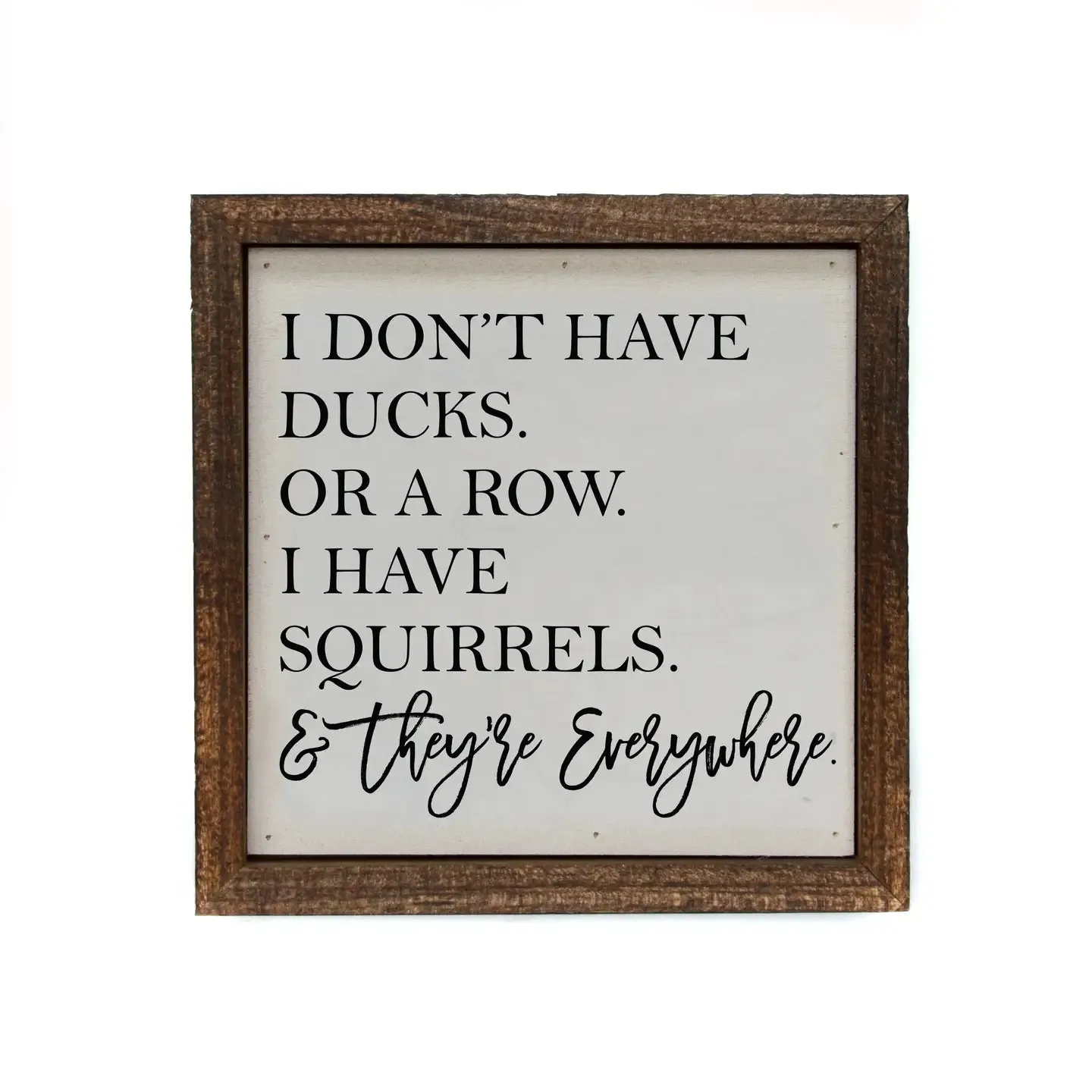 6 x 6 Wooden Sign