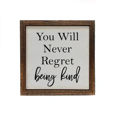 6 x 6 Wooden Sign