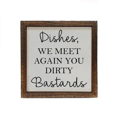 6 x 6 Wooden Sign