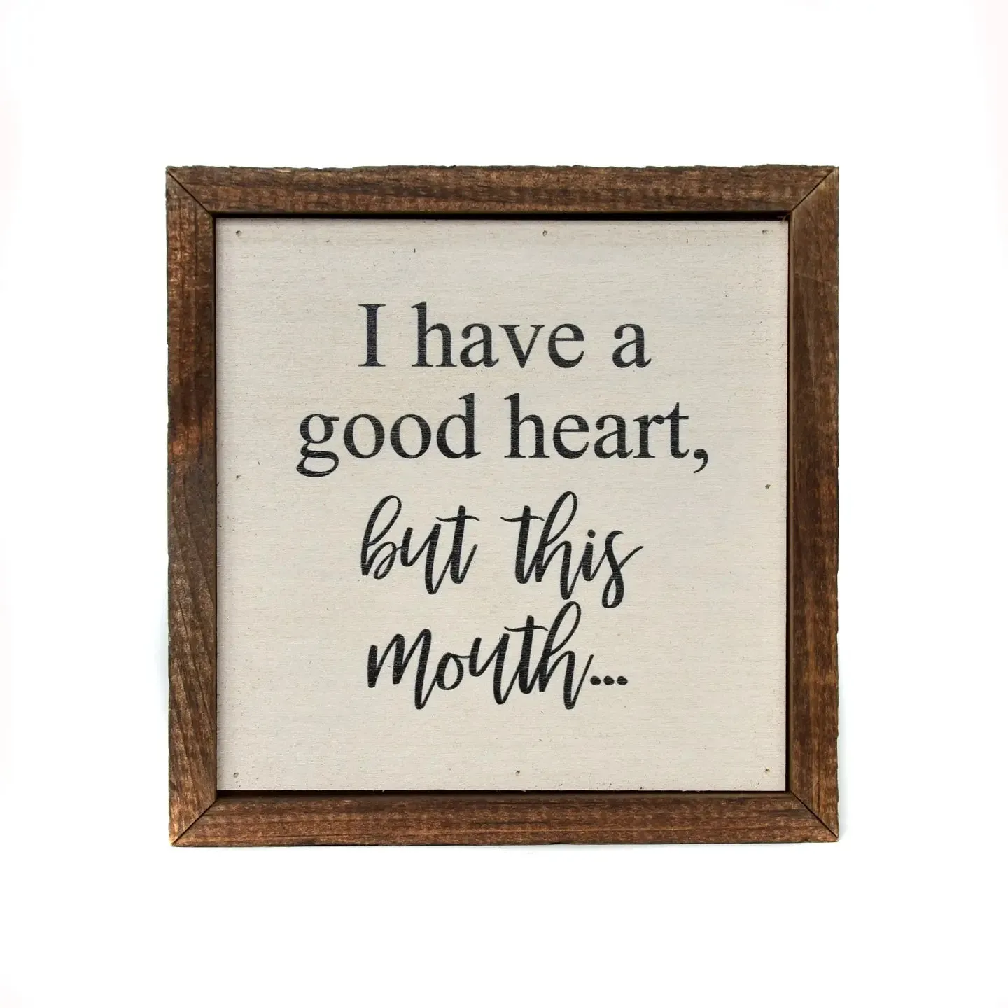 6 x 6 Wooden Sign
