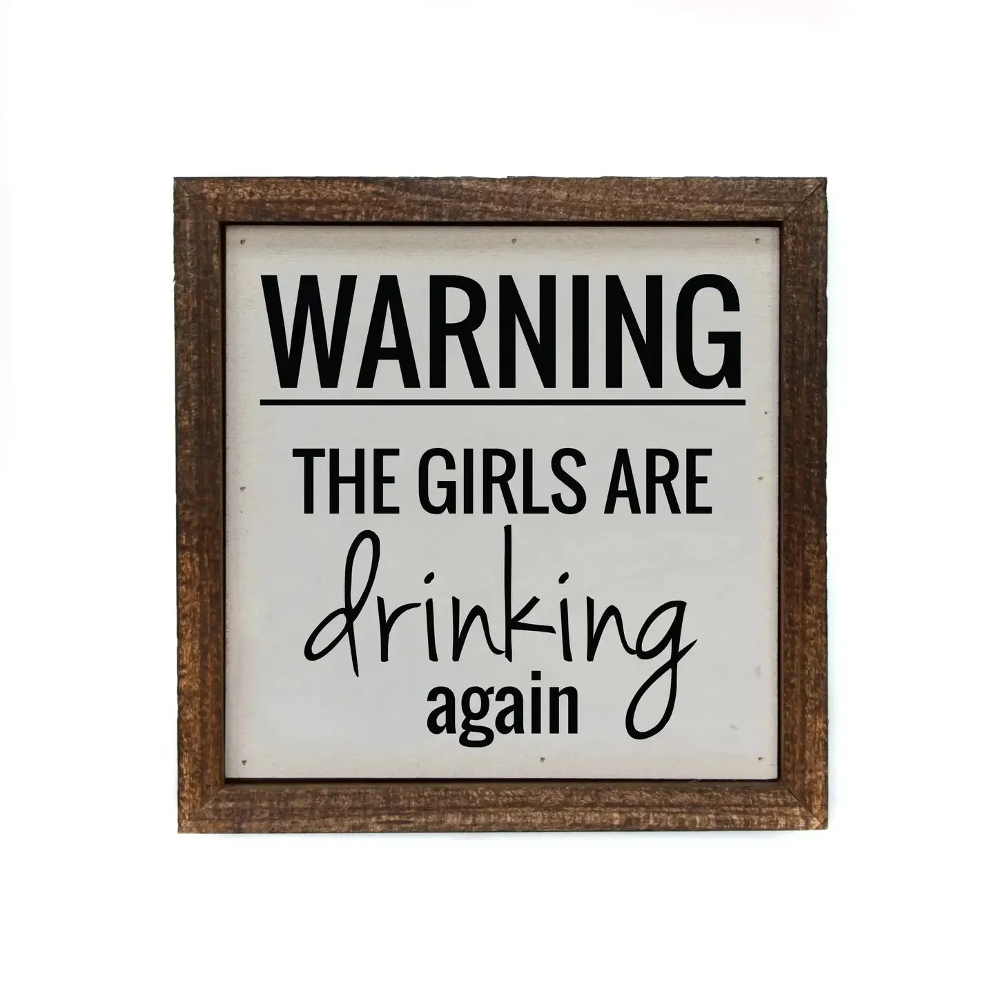 6 x 6 Wooden Sign