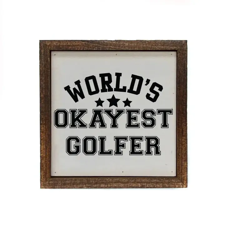 6 x 6 Wooden Sign