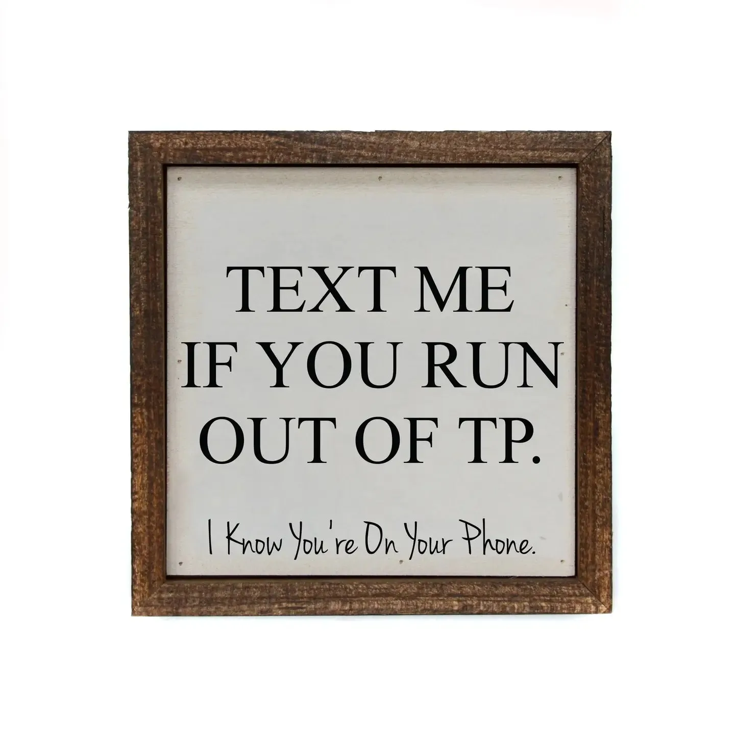 6 x 6 Wooden Sign