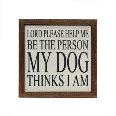 6 x 6 Wooden Sign