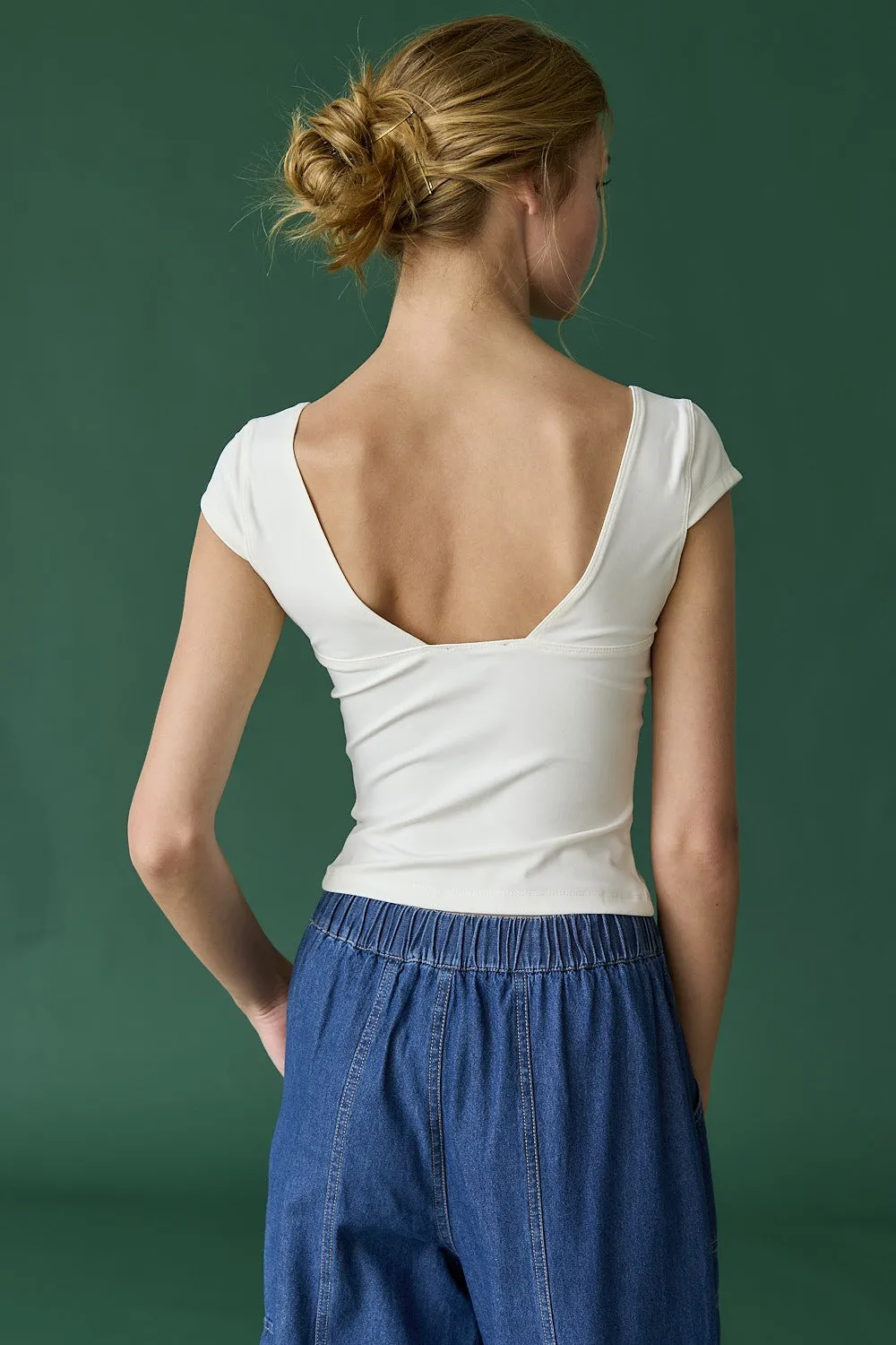 Alina Slim Fit V-Neck Top