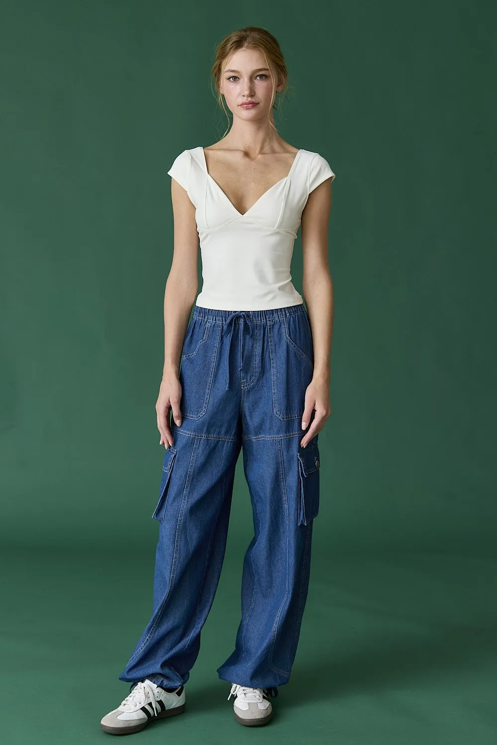 Alina Slim Fit V-Neck Top