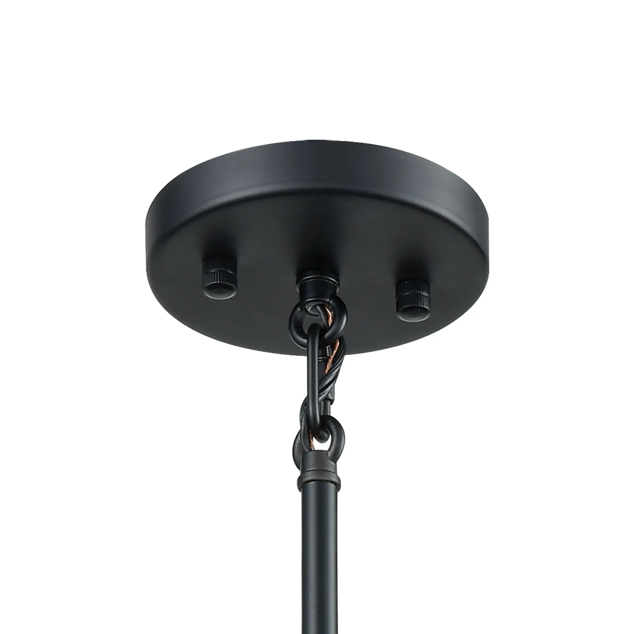 Boudreaux 23" 5 Light Chandelier in Matte Black