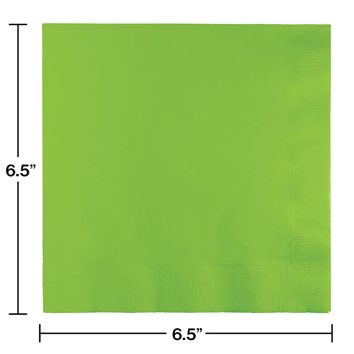 Bulk Pack of 100 Fresh Lime Luncheon Napkins 2Ply