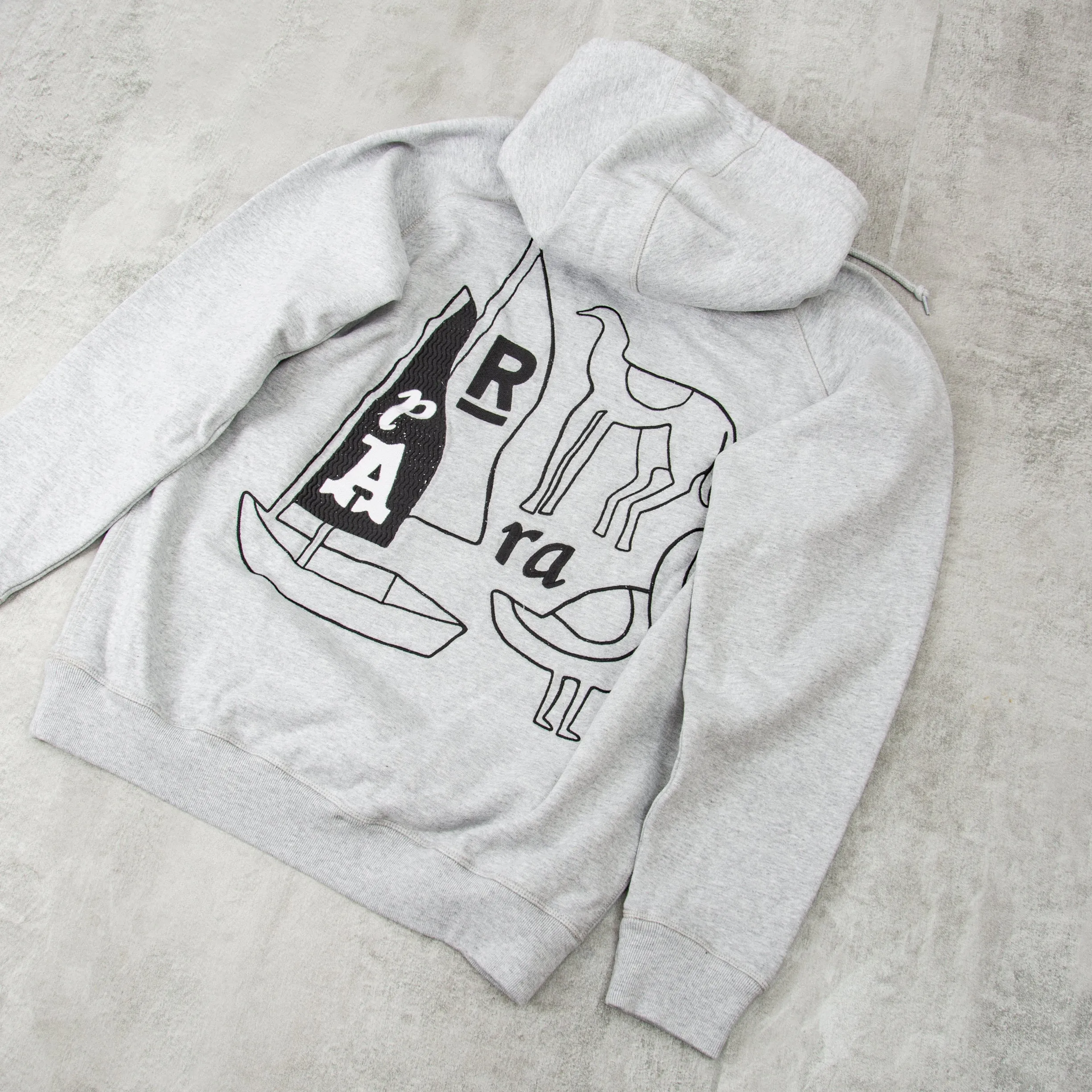 By Parra The Riddle Hooded Sweat - Heather Grey
