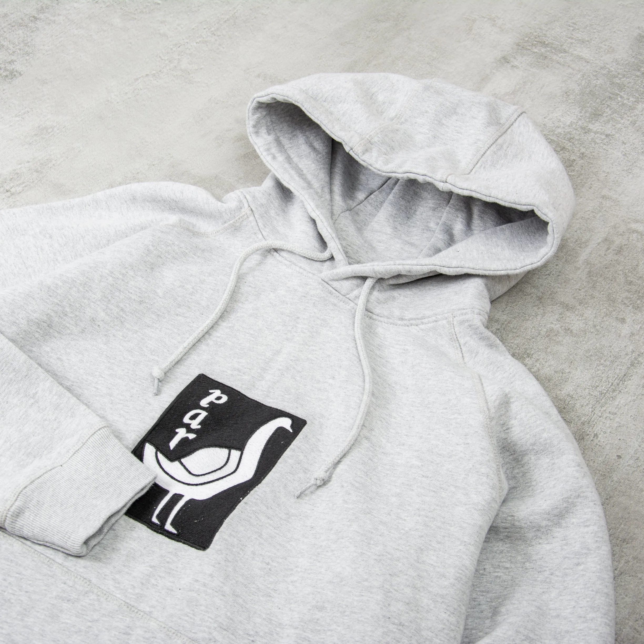 By Parra The Riddle Hooded Sweat - Heather Grey