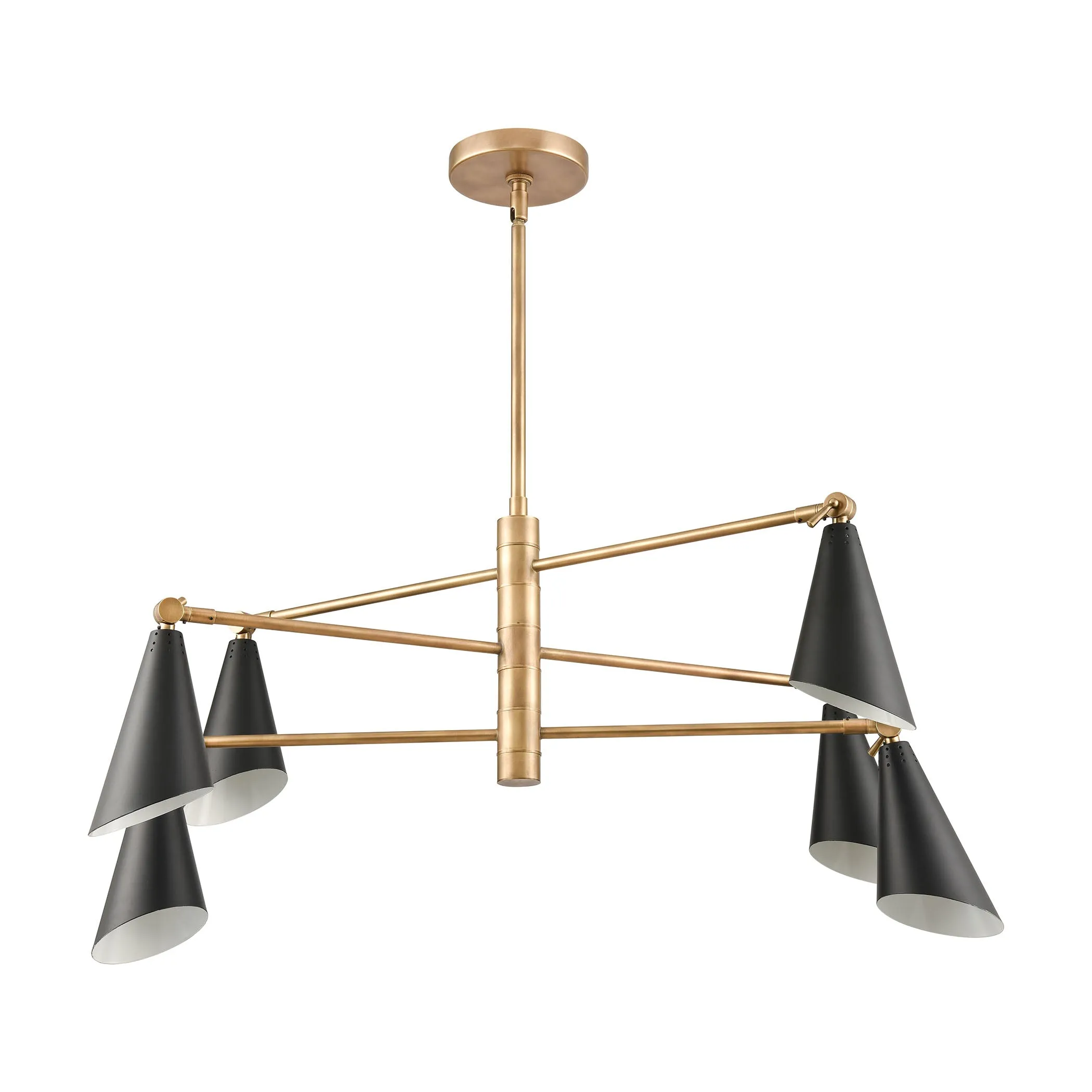 Calder 36" 6 Light Chandelier in Natural