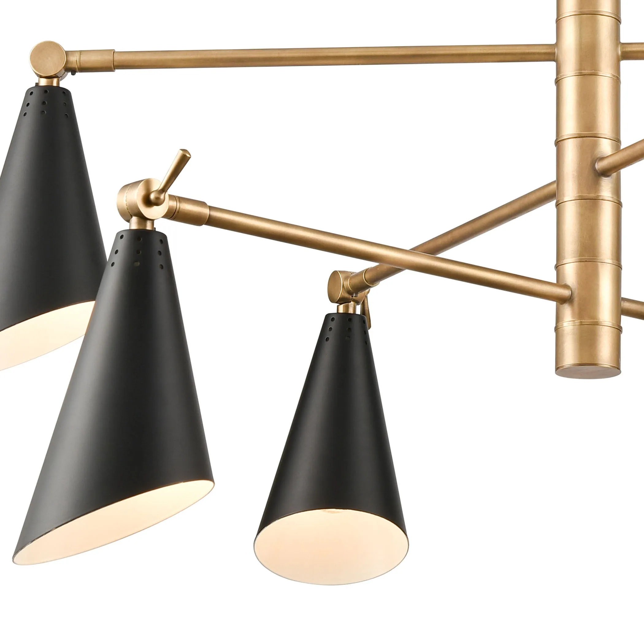 Calder 36" 6 Light Chandelier in Natural