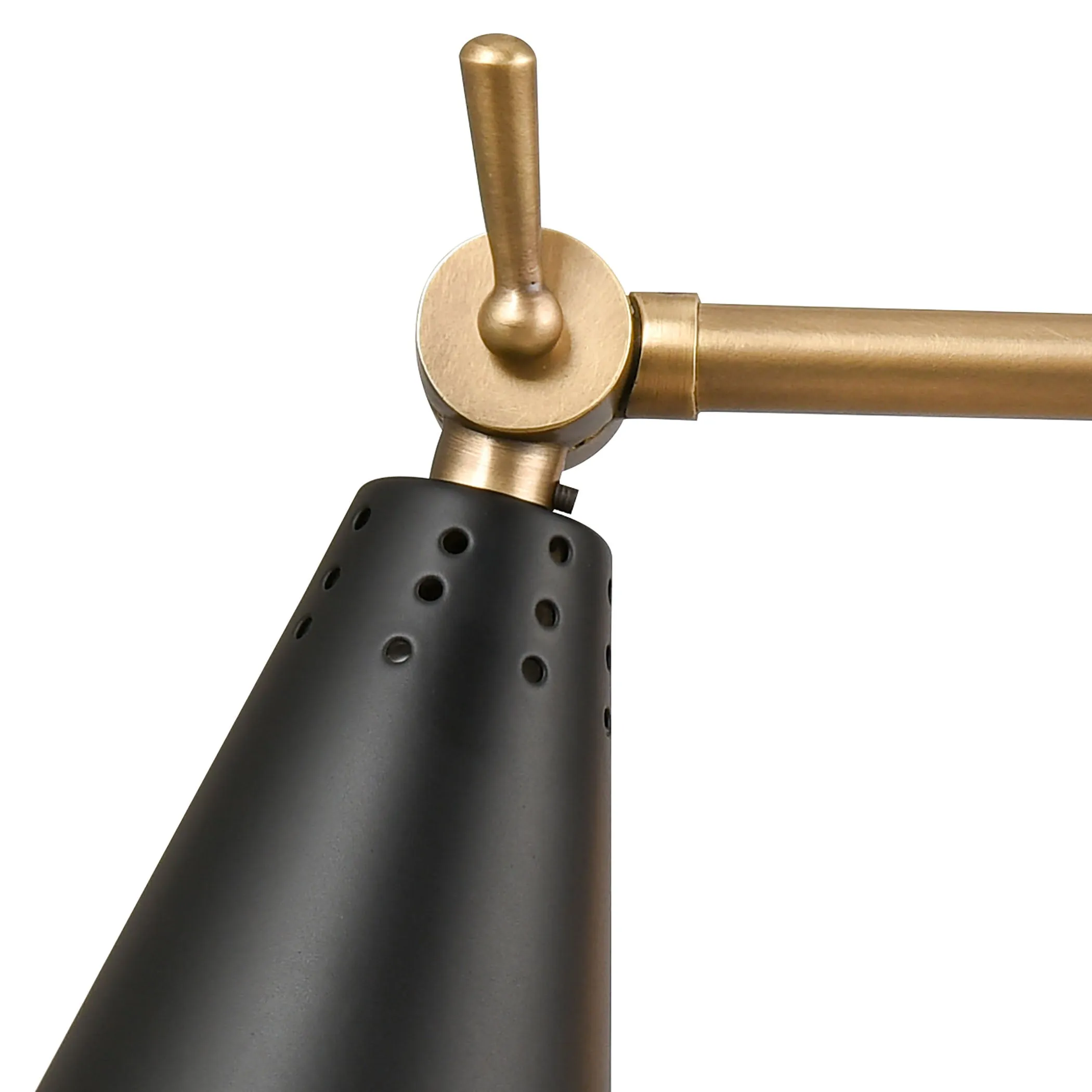 Calder 9" 1 Light Sconce in Black metal shade