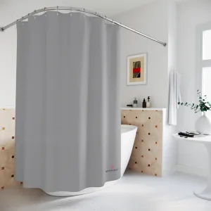Charcoal Grey Polyester Shower Curtain