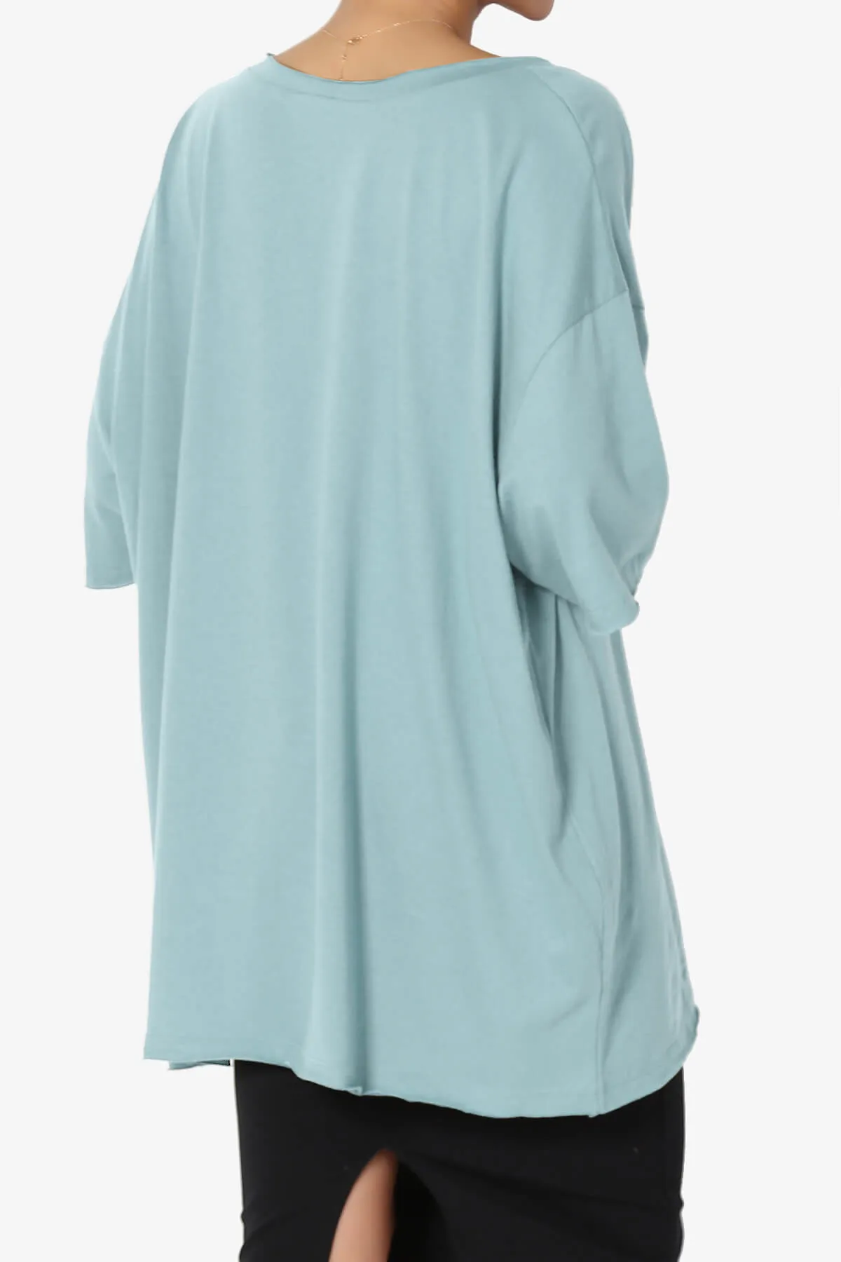 Charlie V Neck Pocket Boyfriend Tee PLUS