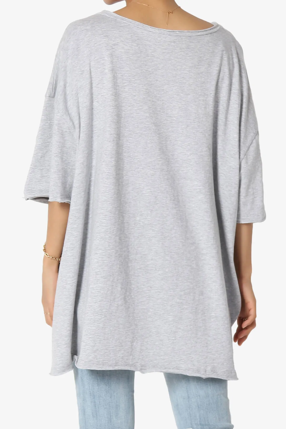 Charlie V Neck Pocket Boyfriend Tee PLUS