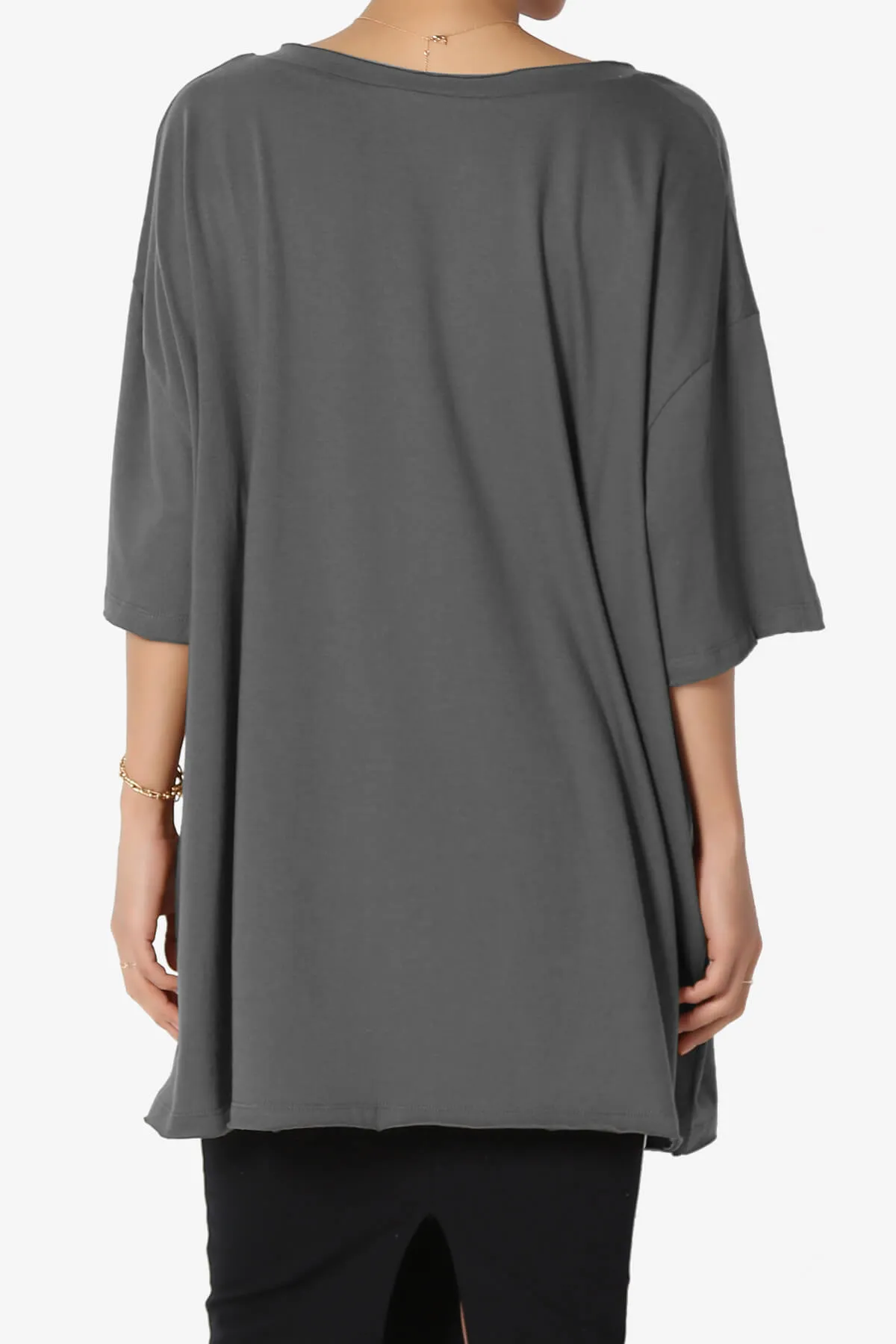 Charlie V Neck Pocket Boyfriend Tee PLUS