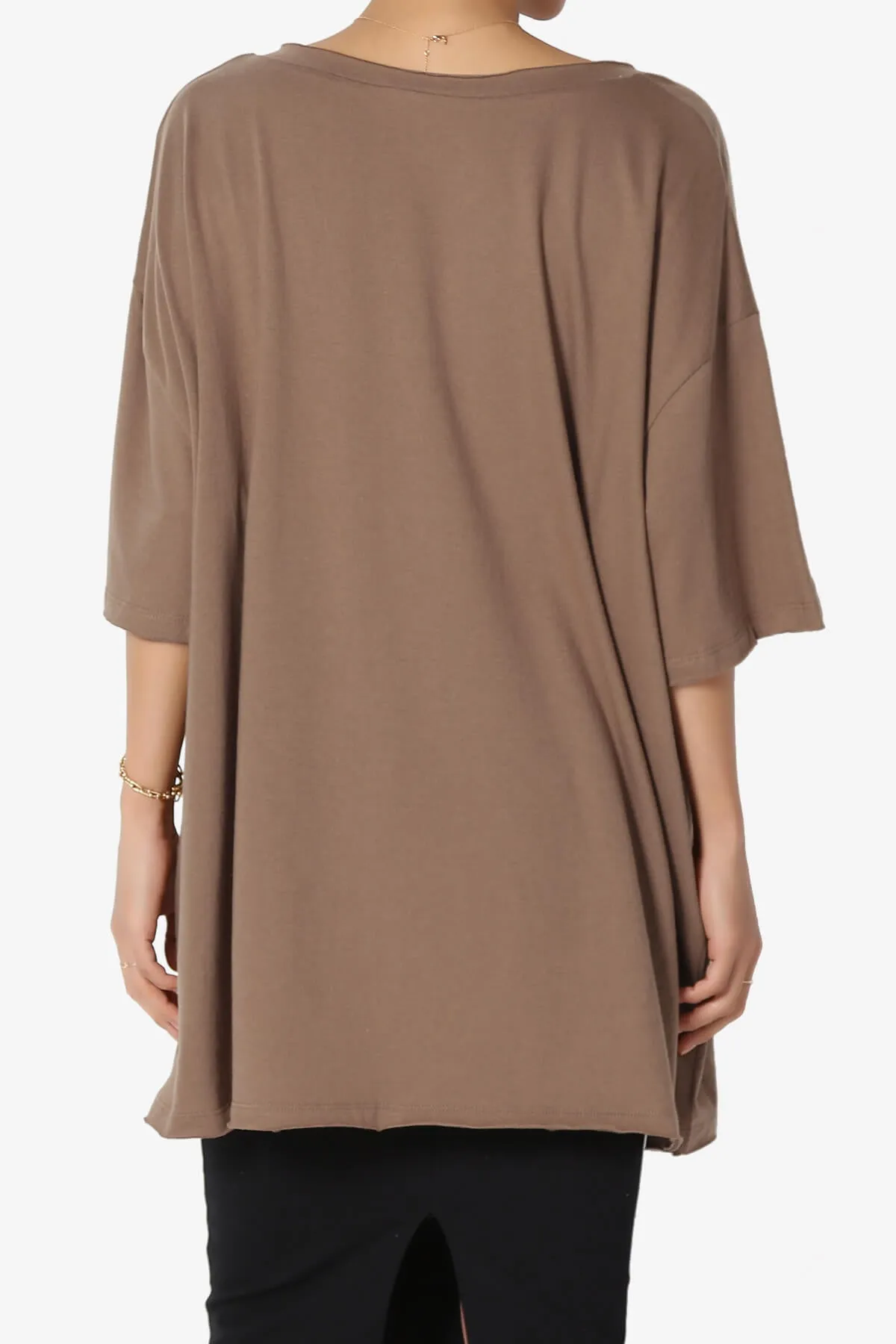 Charlie V Neck Pocket Boyfriend Tee PLUS