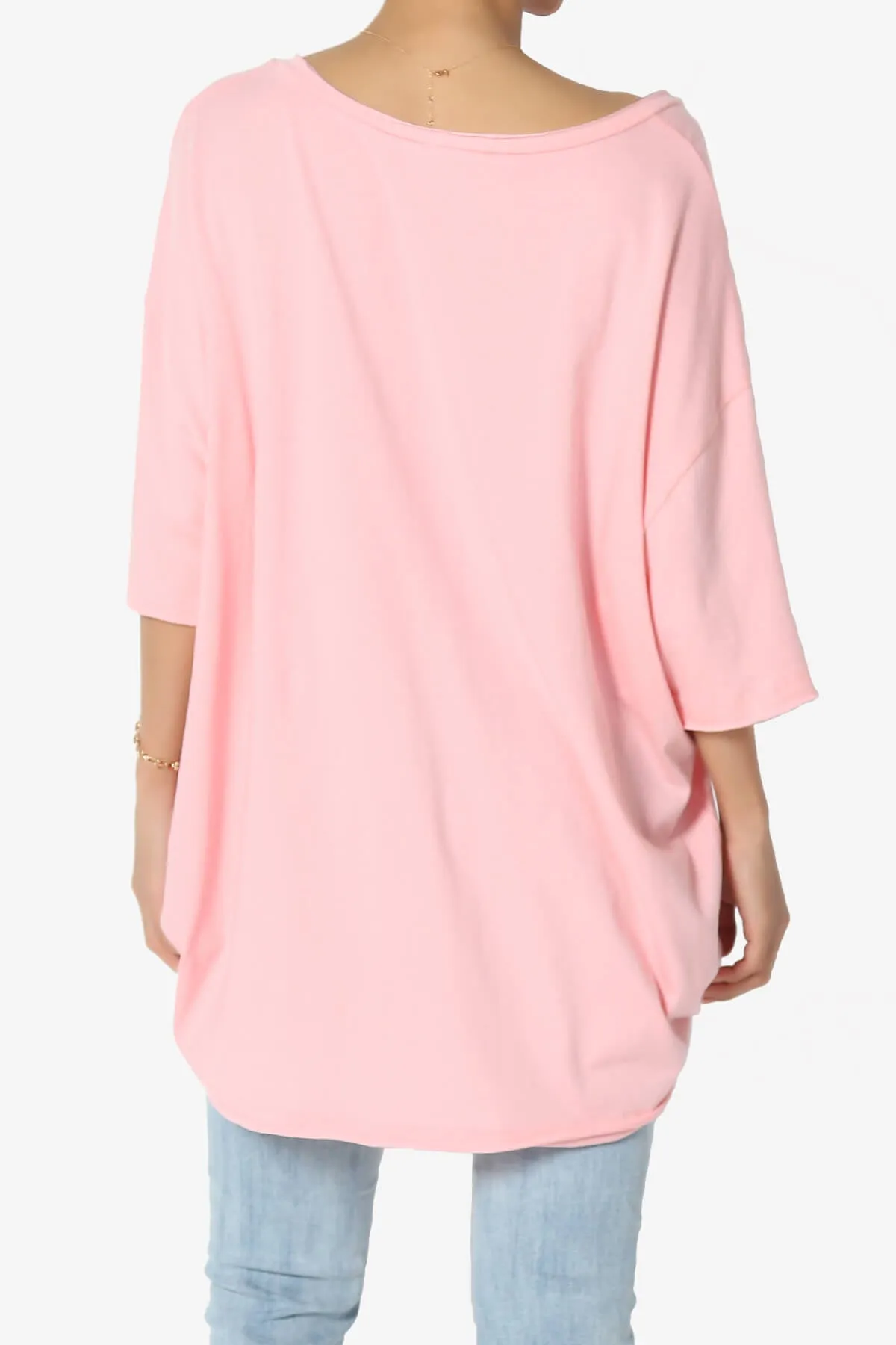 Charlie V Neck Pocket Boyfriend Tee PLUS