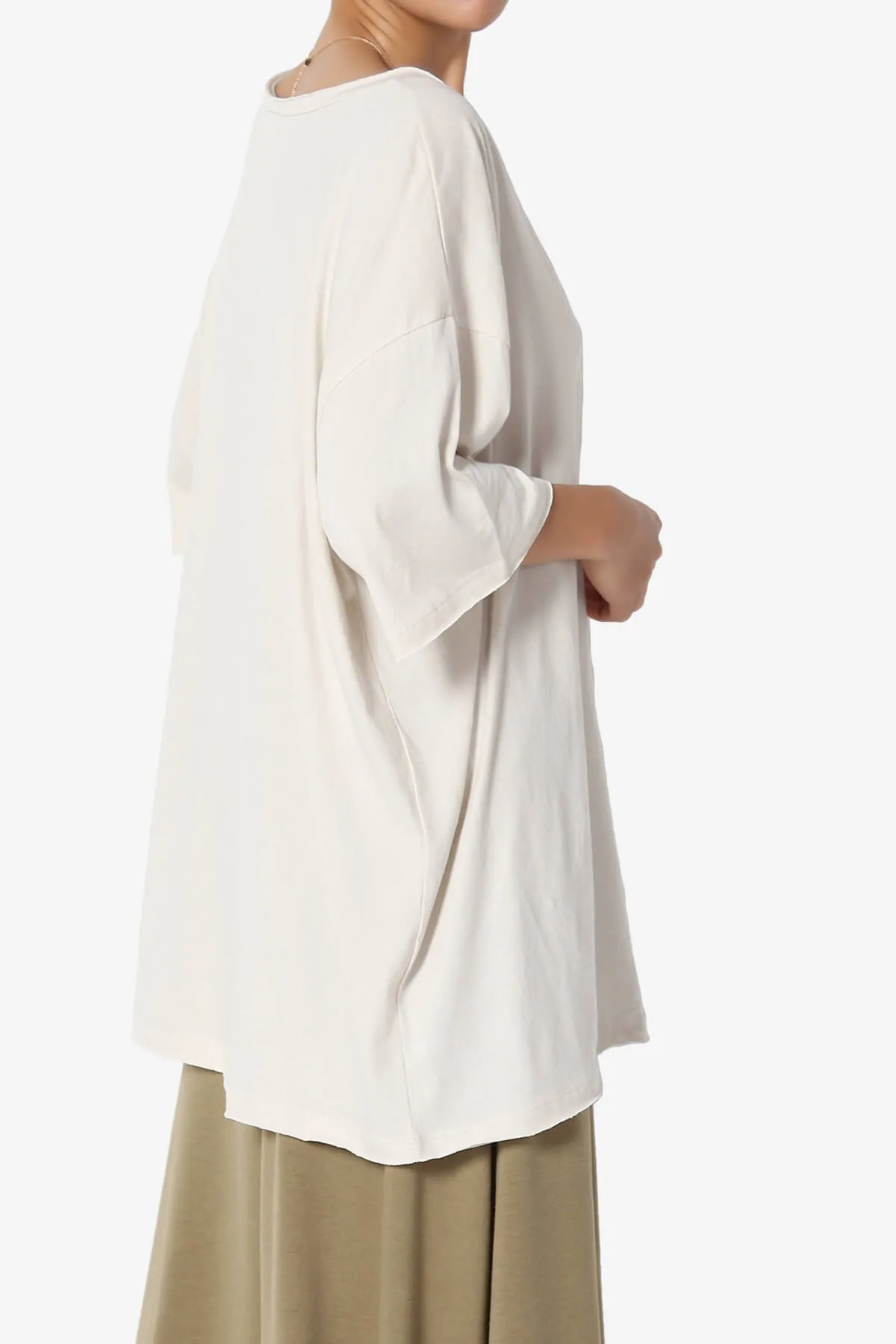 Charlie V Neck Pocket Boyfriend Tee PLUS