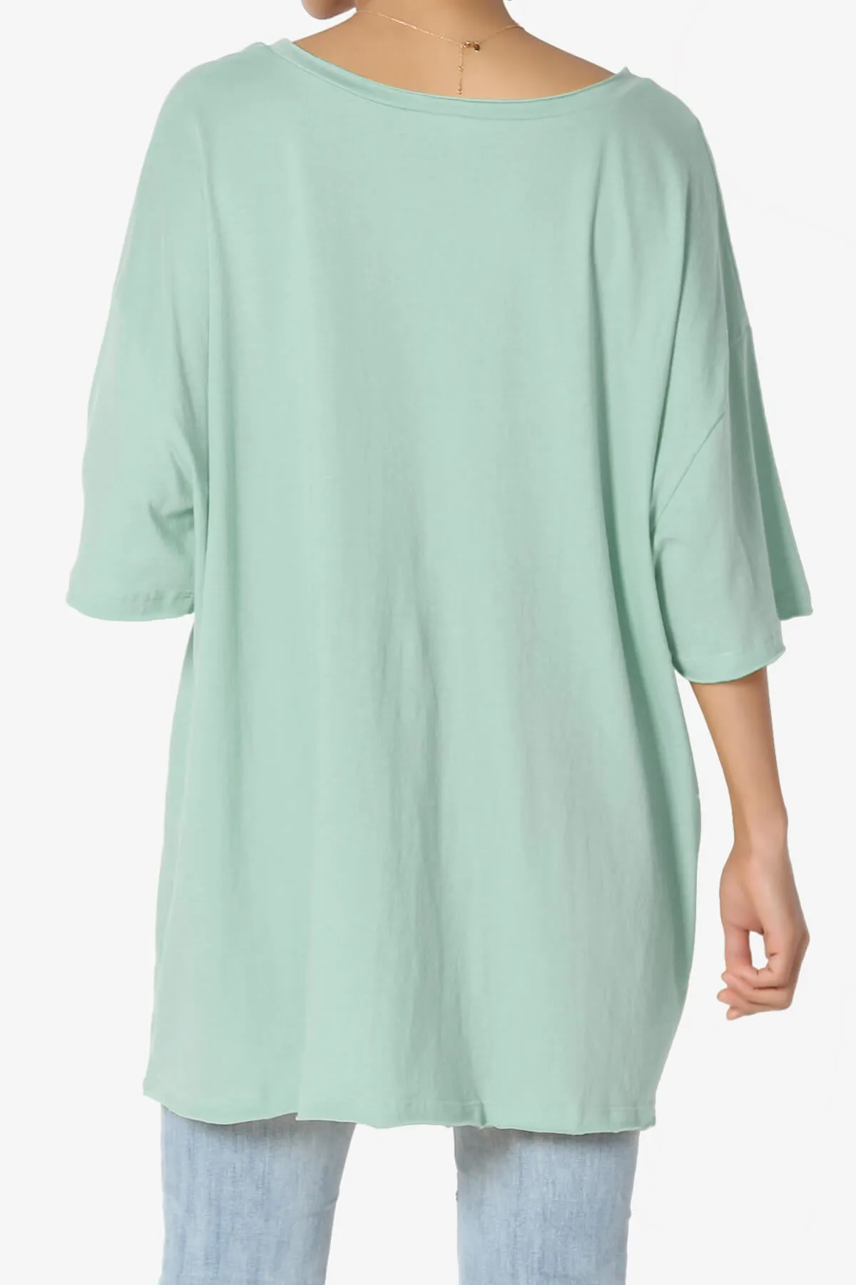 Charlie V Neck Pocket Boyfriend Tee PLUS