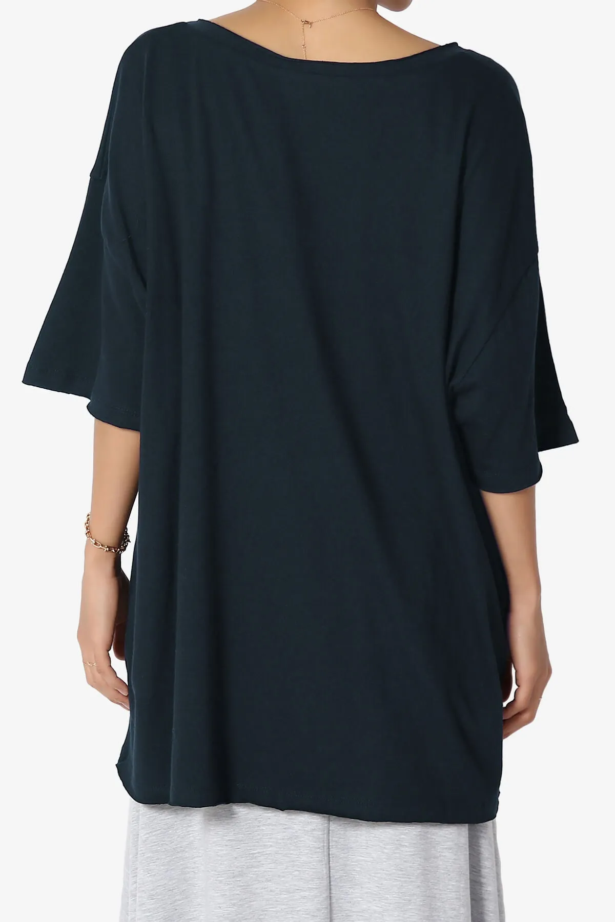 Charlie V Neck Pocket Boyfriend Tee PLUS