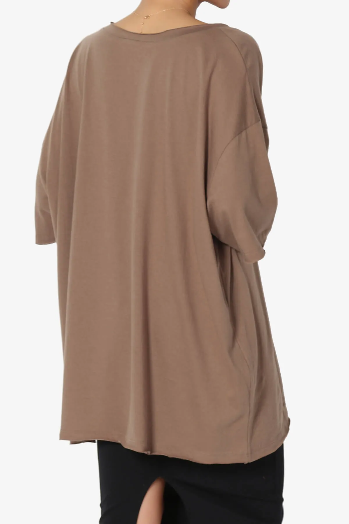 Charlie V Neck Pocket Boyfriend Tee PLUS