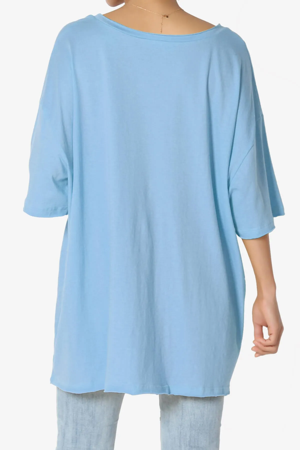 Charlie V Neck Pocket Boyfriend Tee PLUS