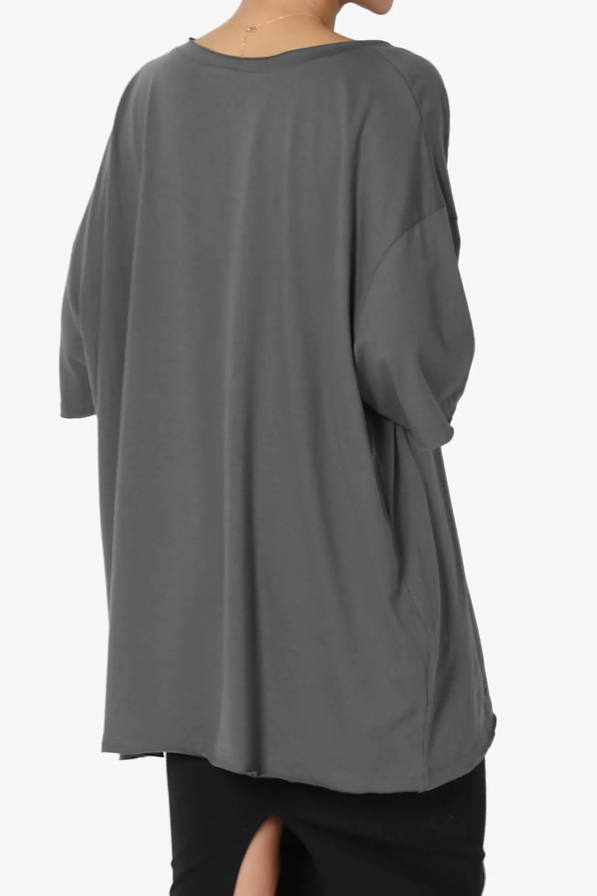 Charlie V Neck Pocket Boyfriend Tee PLUS