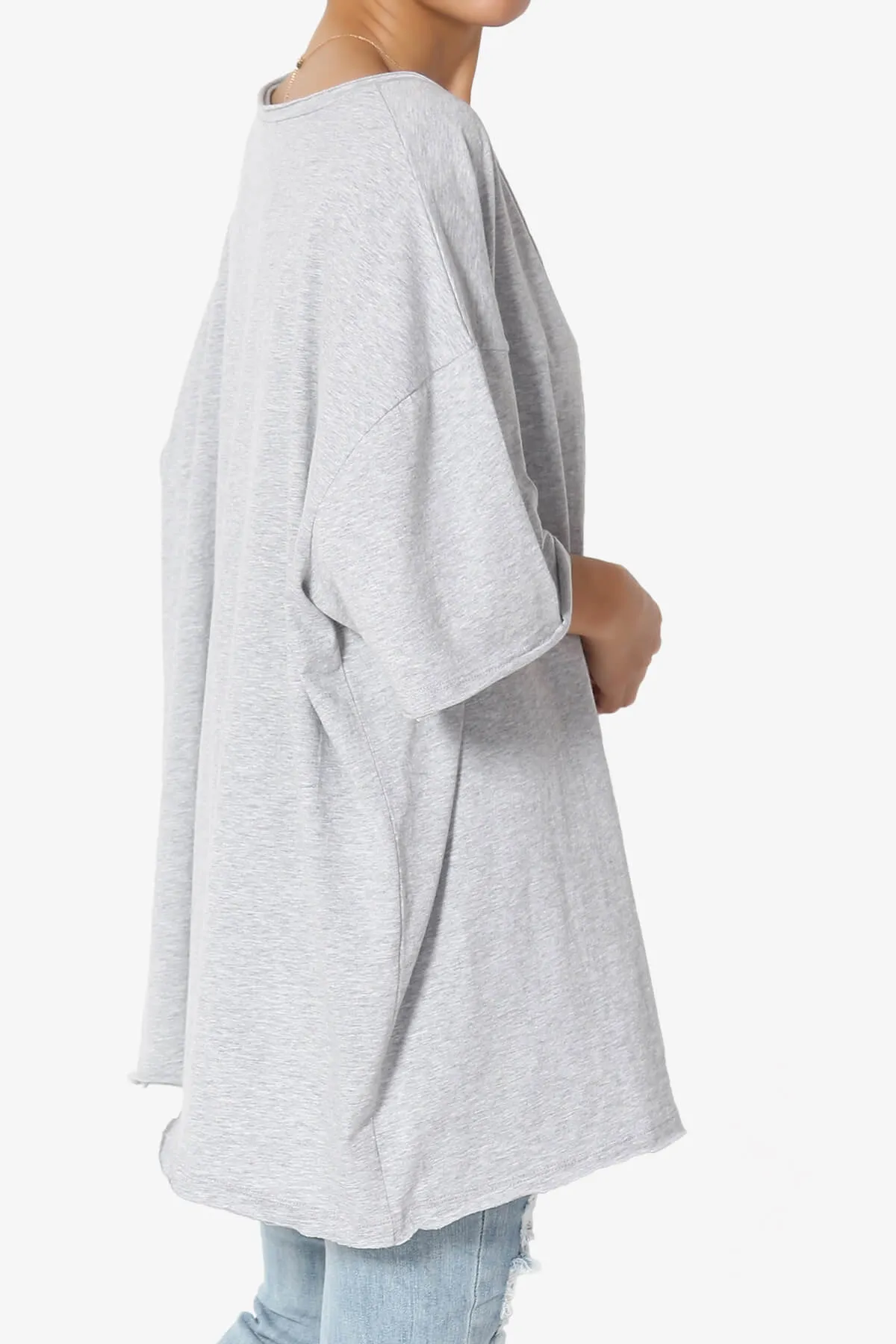 Charlie V Neck Pocket Boyfriend Tee PLUS