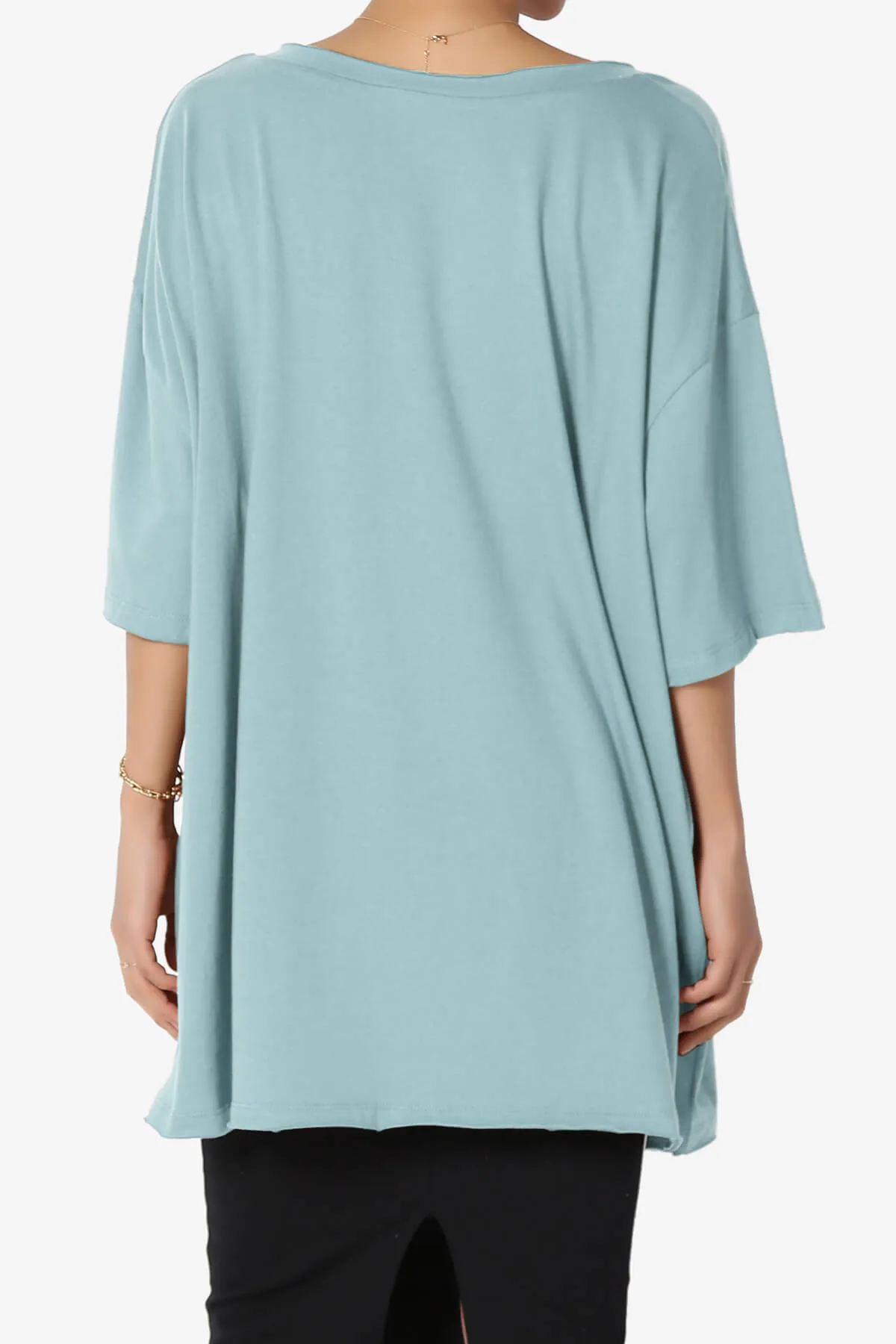 Charlie V Neck Pocket Boyfriend Tee PLUS