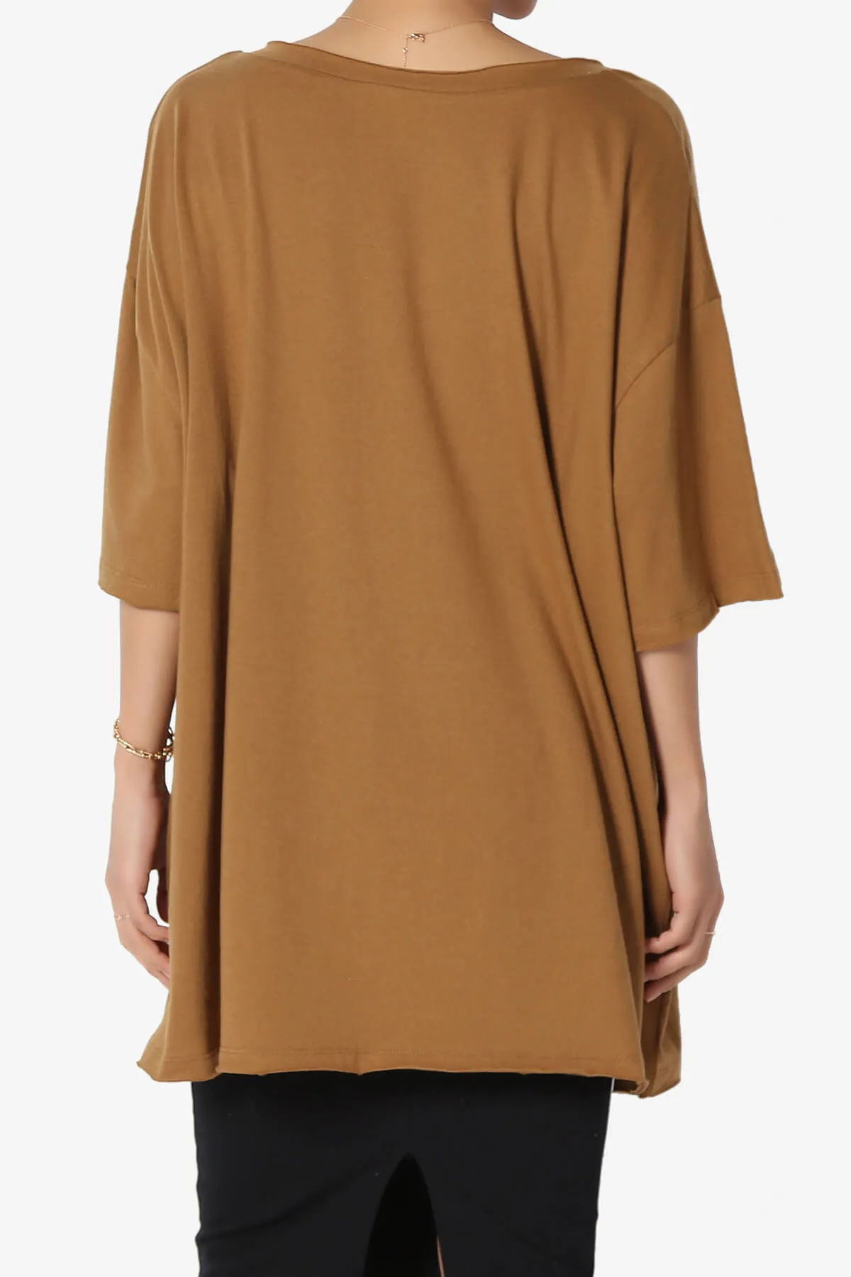 Charlie V Neck Pocket Boyfriend Tee PLUS