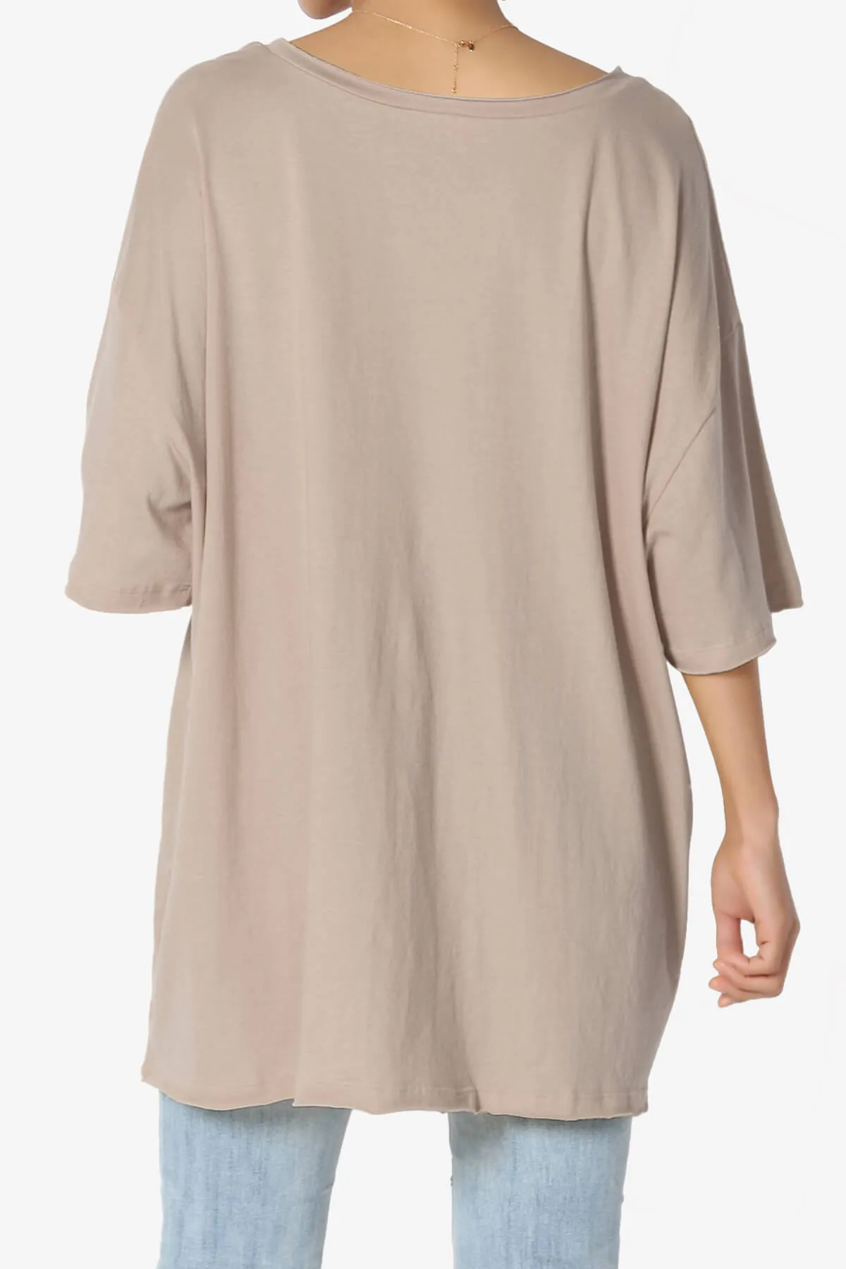 Charlie V Neck Pocket Boyfriend Tee PLUS