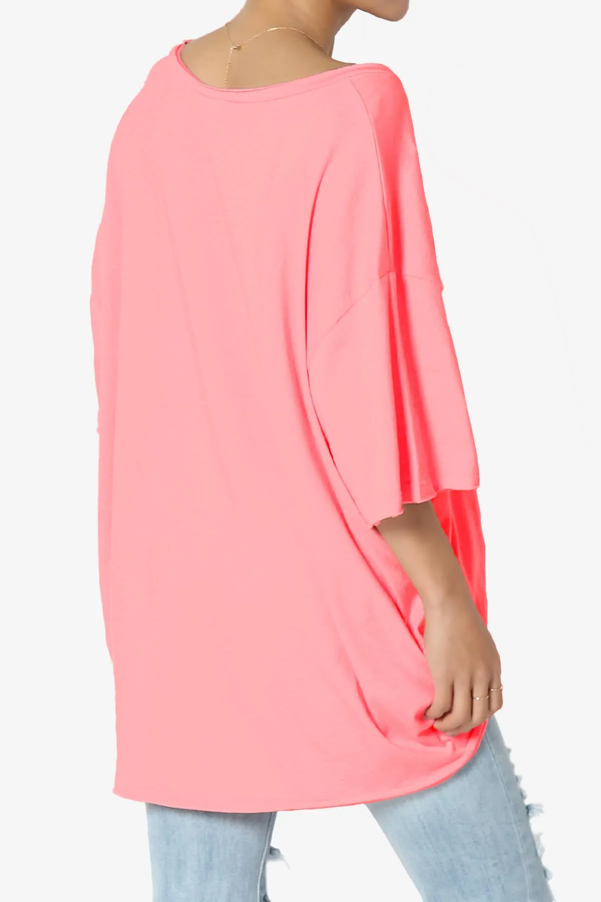 Charlie V Neck Pocket Boyfriend Tee PLUS