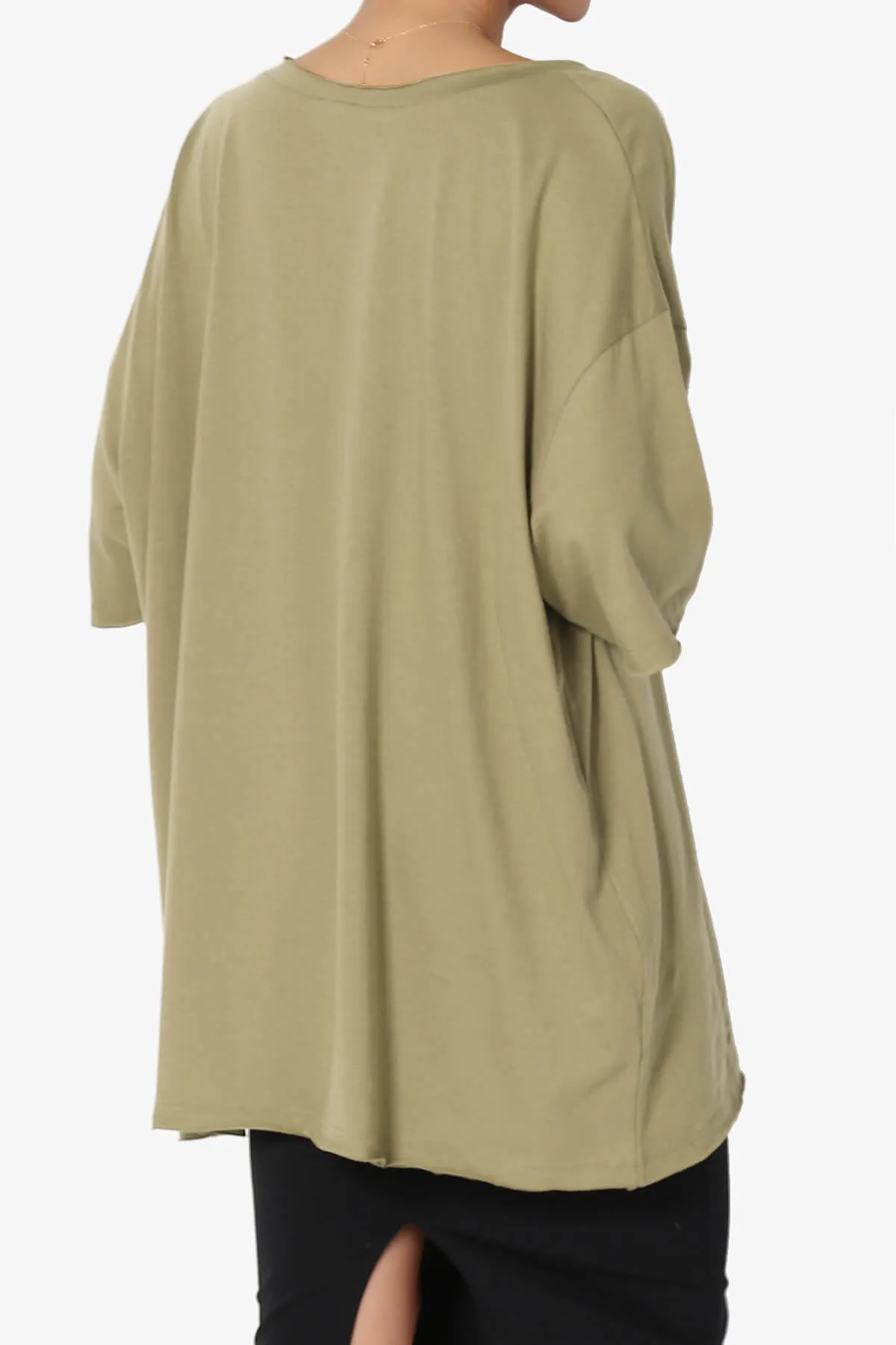 Charlie V Neck Pocket Boyfriend Tee PLUS