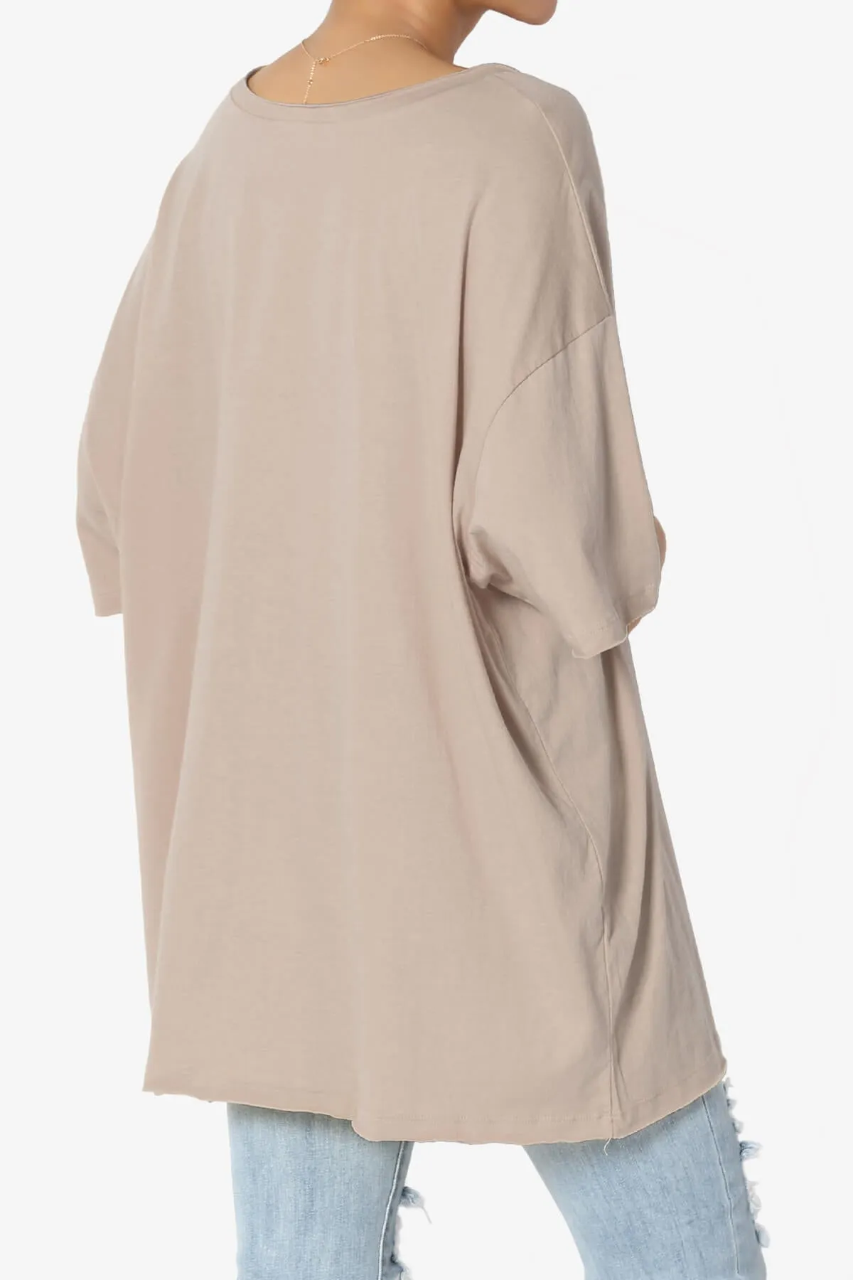 Charlie V Neck Pocket Boyfriend Tee PLUS