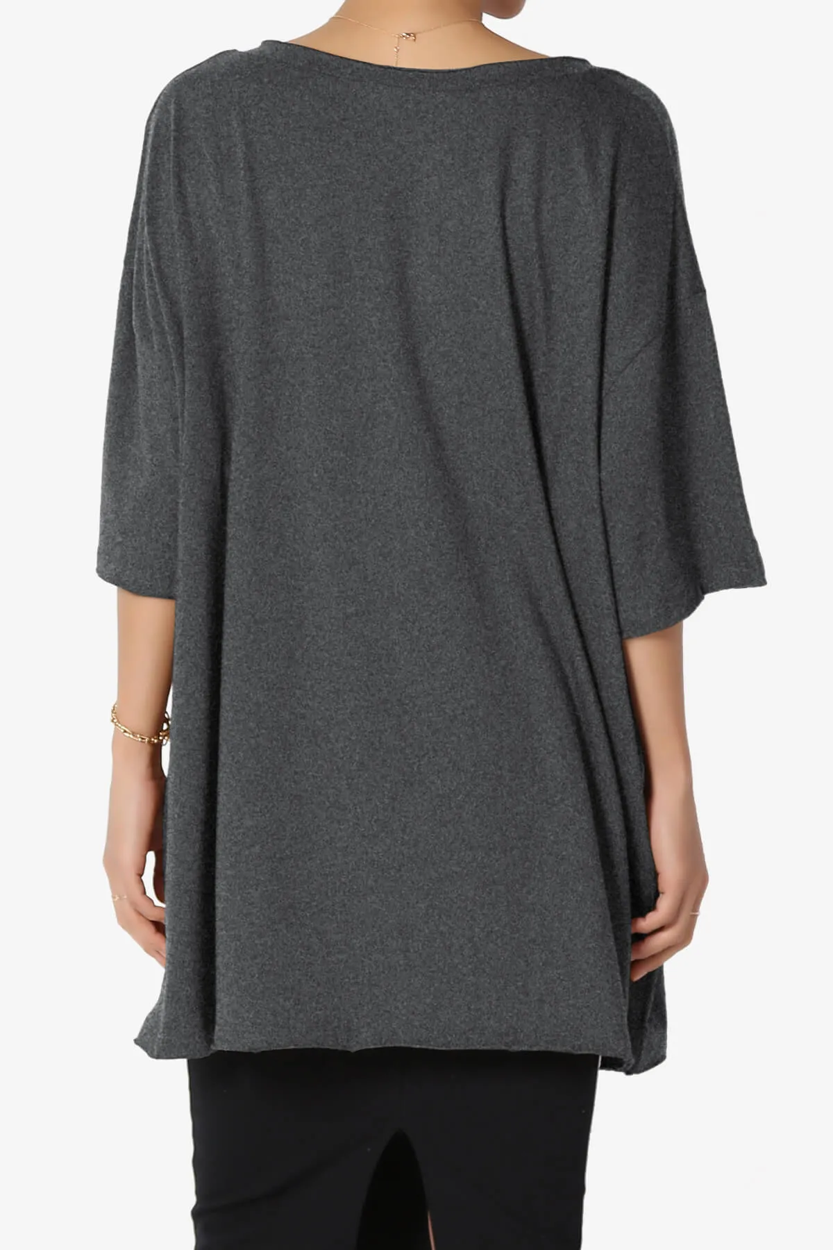 Charlie V Neck Pocket Boyfriend Tee PLUS