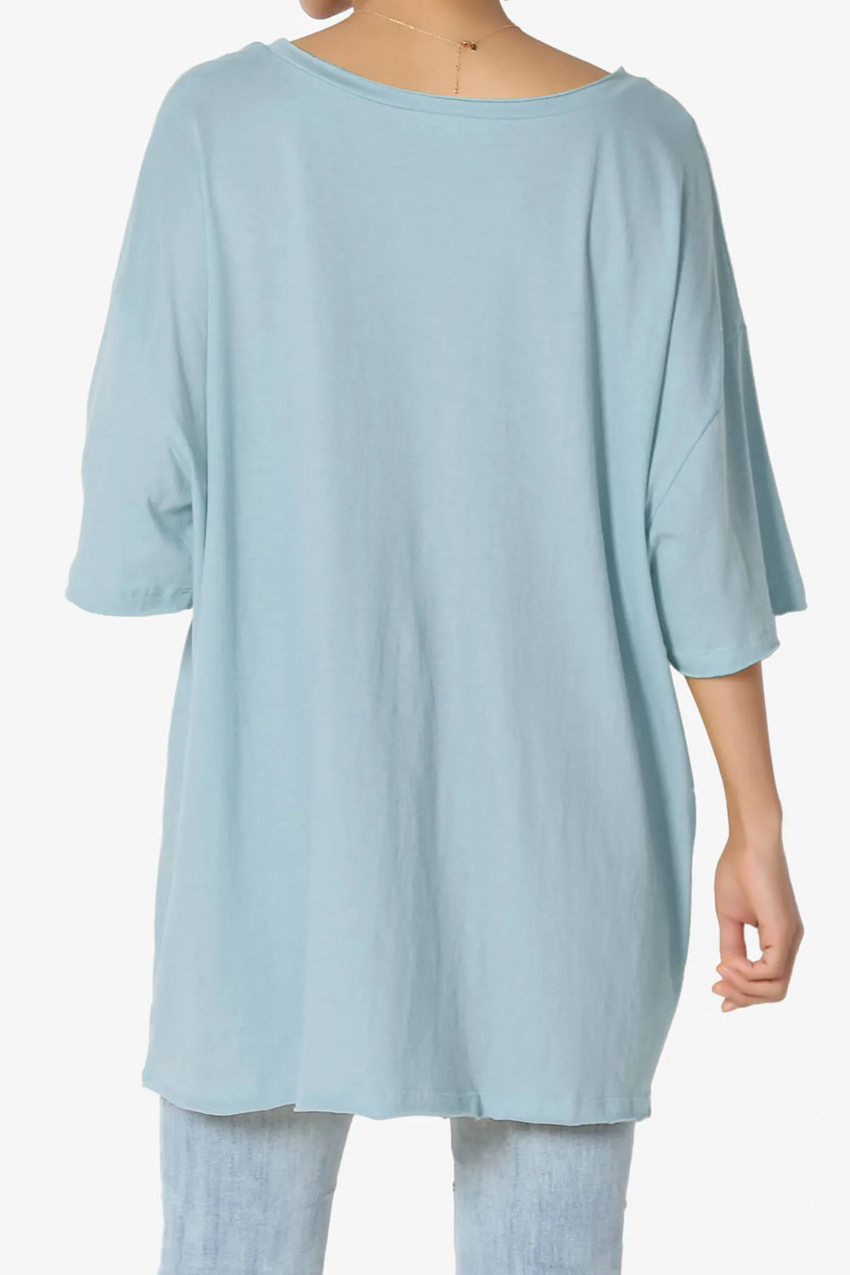 Charlie V Neck Pocket Boyfriend Tee PLUS