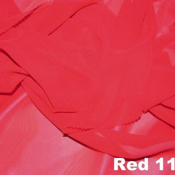 Chiffon Wholesale Fabric in Red 1190