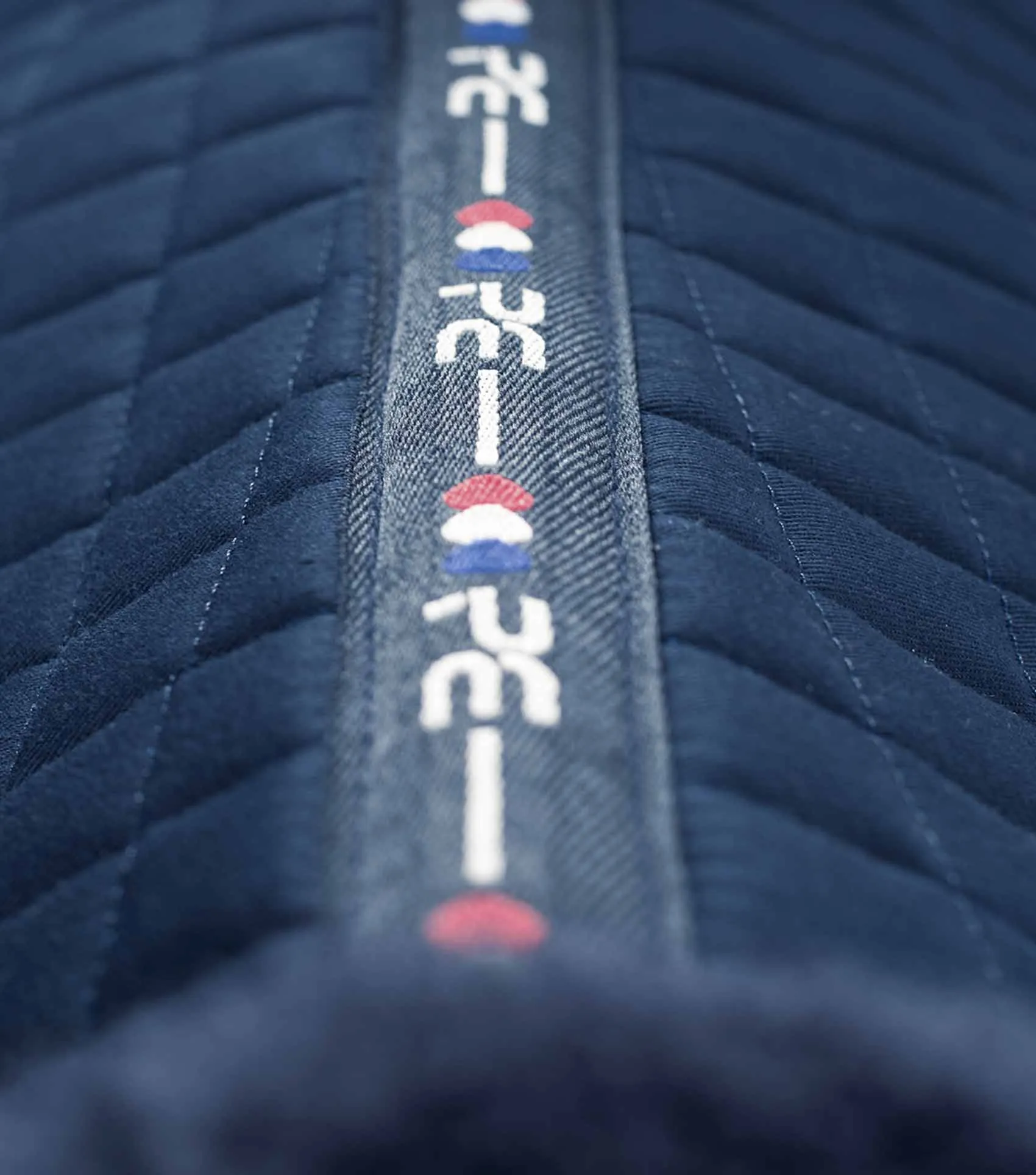 Close Contact Merino Wool European Saddle Pad - Dressage Square Navy/Navy Wool