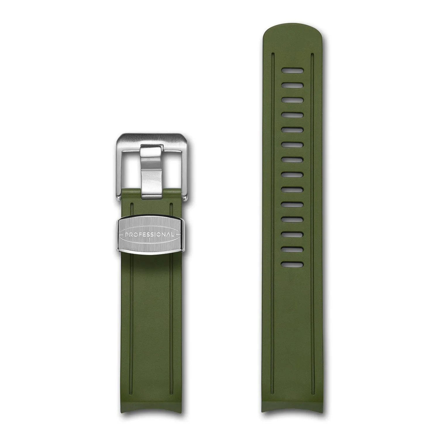 High-Quality Curved-End Rubber Strap Compatible with Seiko Sumo (CB02)