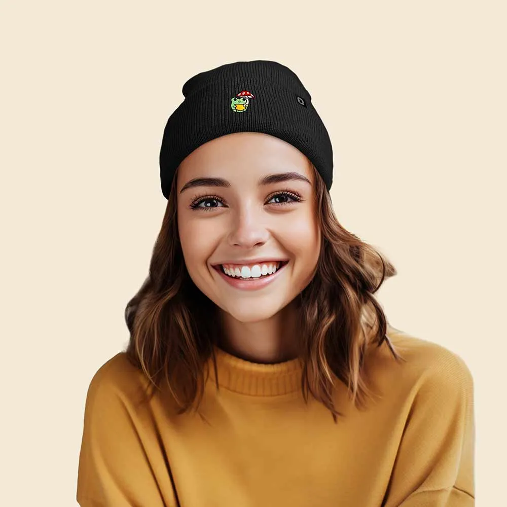 Dalix Mushroom Frog Beanie